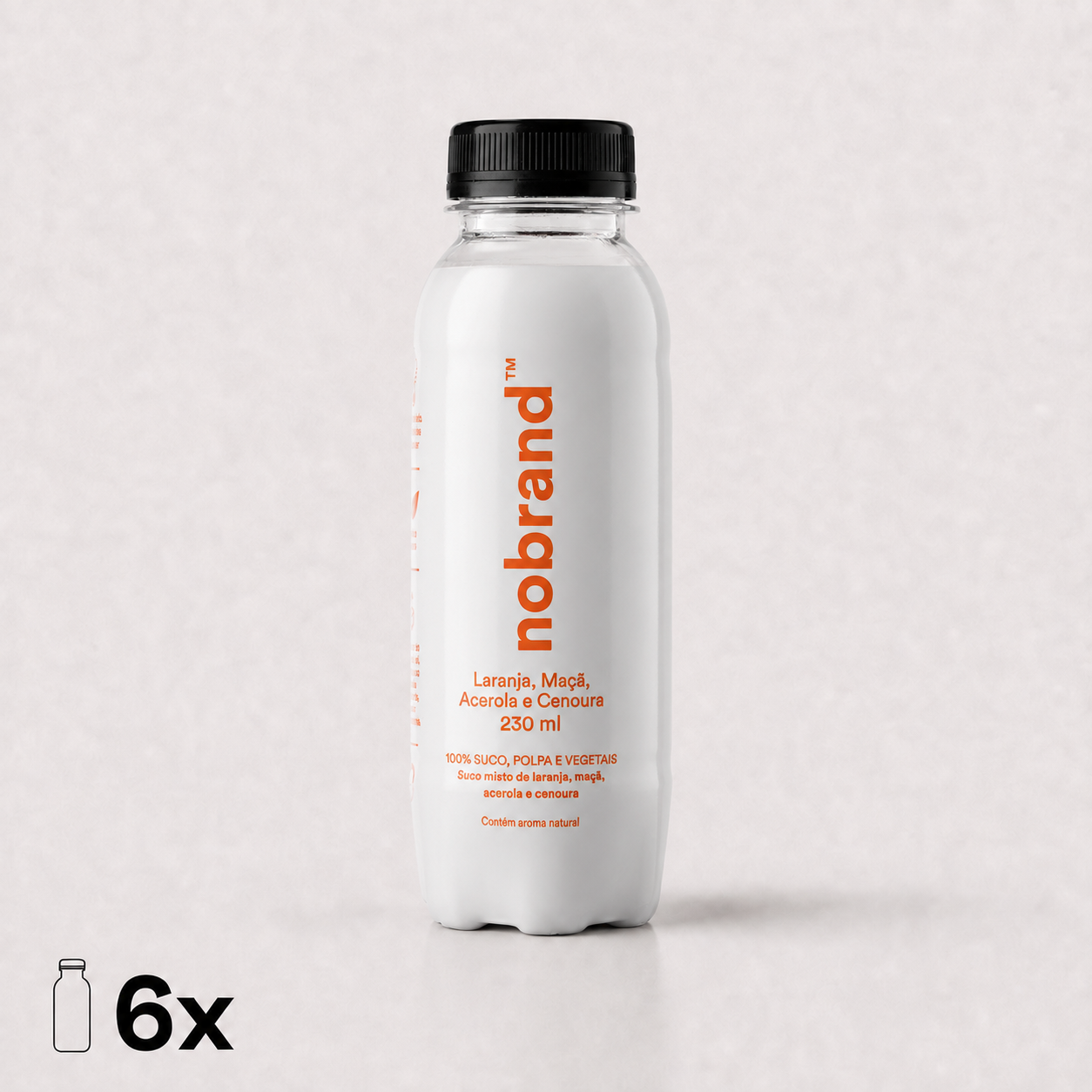 Suco de Laranja, Maçã, Acerola e Cenoura Nobrand | Pack 6 unidades