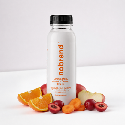 Suco de Laranja, Maçã, Acerola e Cenoura Nobrand | Pack 6 unidades