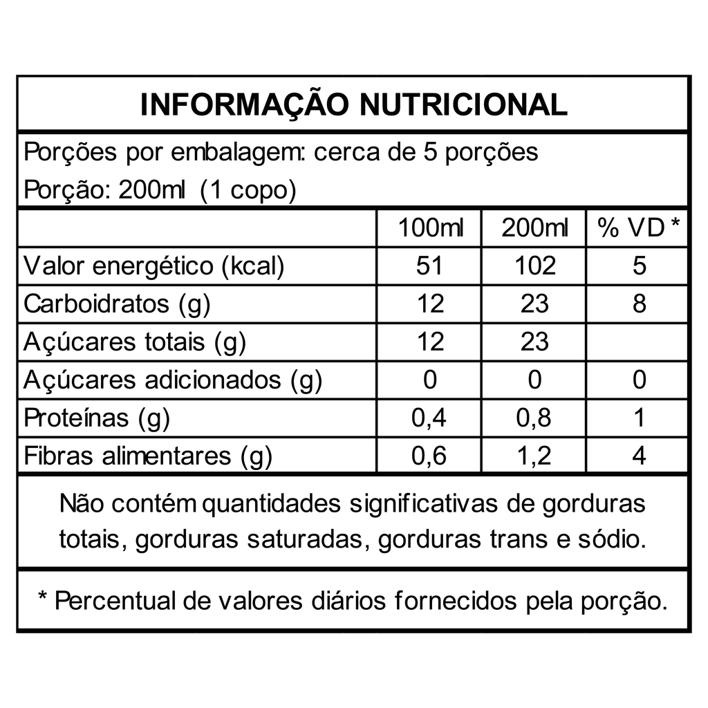 Suco de Frutas Amarelas nobrand | Kit 6 unidades 900ml